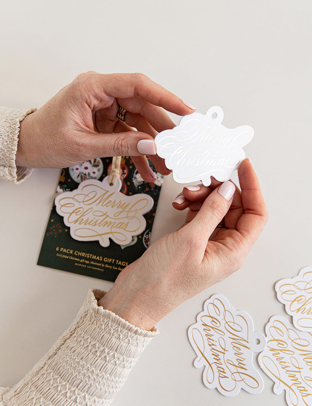 6pk Gift Tags Merry Christmas