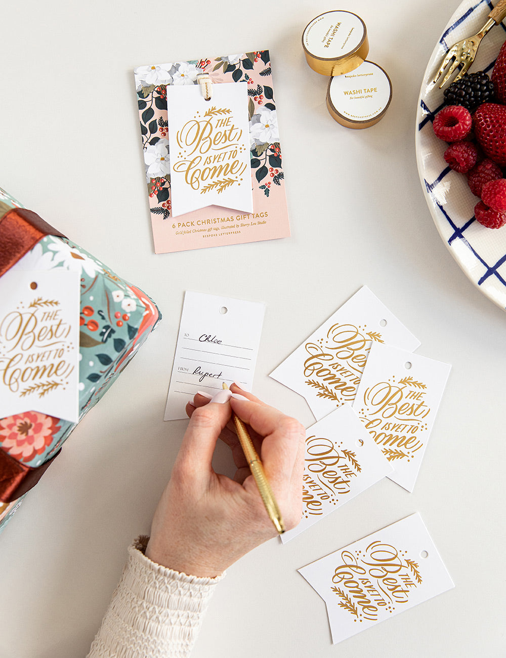 6pk Christmas Gift Tags The best is yet to come