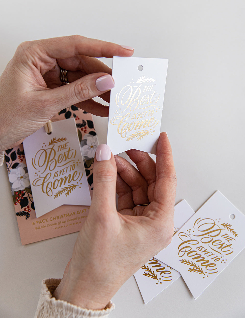 6pk Christmas Gift Tags The best is yet to come