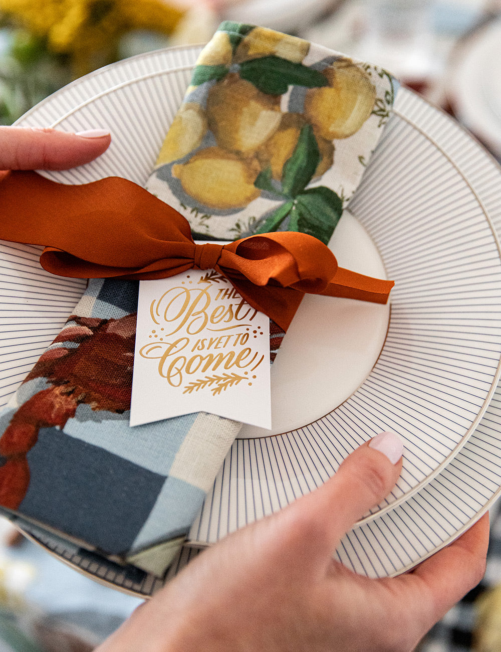 6pk Christmas Gift Tags "The best is yet to come" Gift Tags Bespoke Letterpress