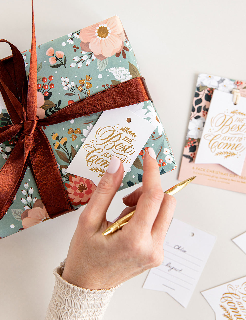6pk Christmas Gift Tags The best is yet to come
