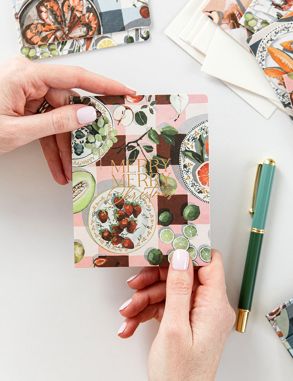 "Merry Merry Christmas" Christmas Card Greeting Cards Bespoke Letterpress