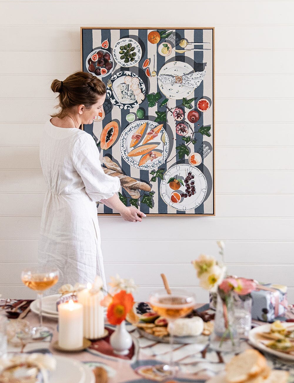 "Cheese & Crackers" Original Whitney Spicer Artwork 70 x 100cm Bespoke Letterpress