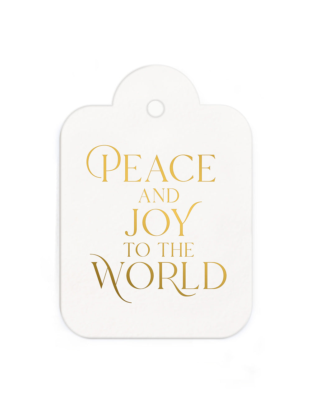 Gift Tags 6 pack "Peace and Joy" Gift Tags Bespoke Letterpress