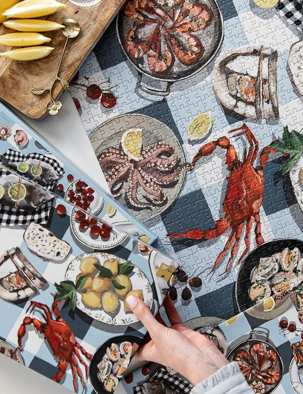 Crab & Squid 1000pc Puzzle puzzle Bespoke Letterpress