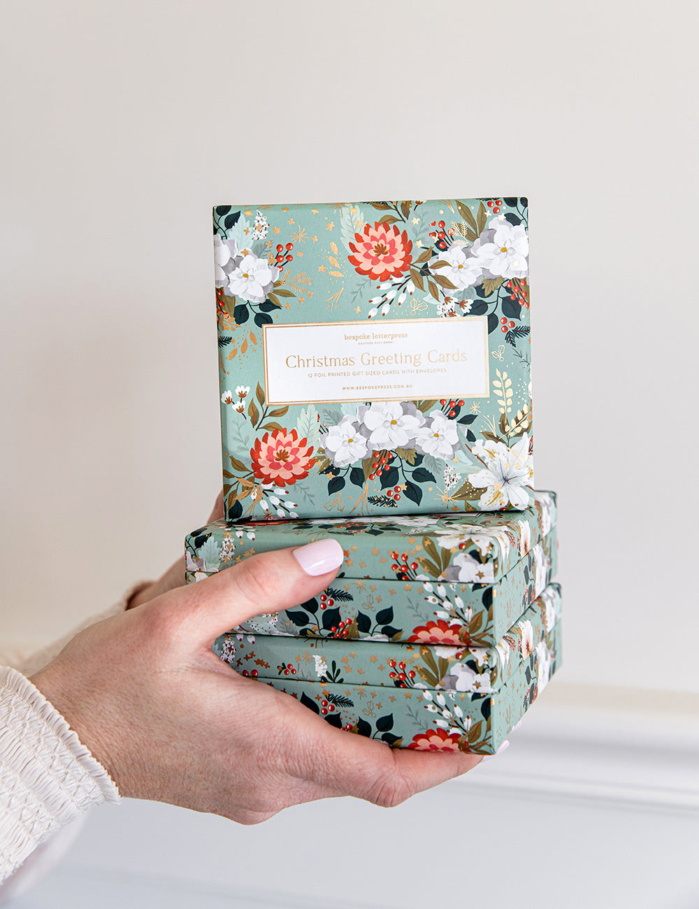 Floral Fields Gift Card Boxset (12 Cards) Bespoke Letterpress