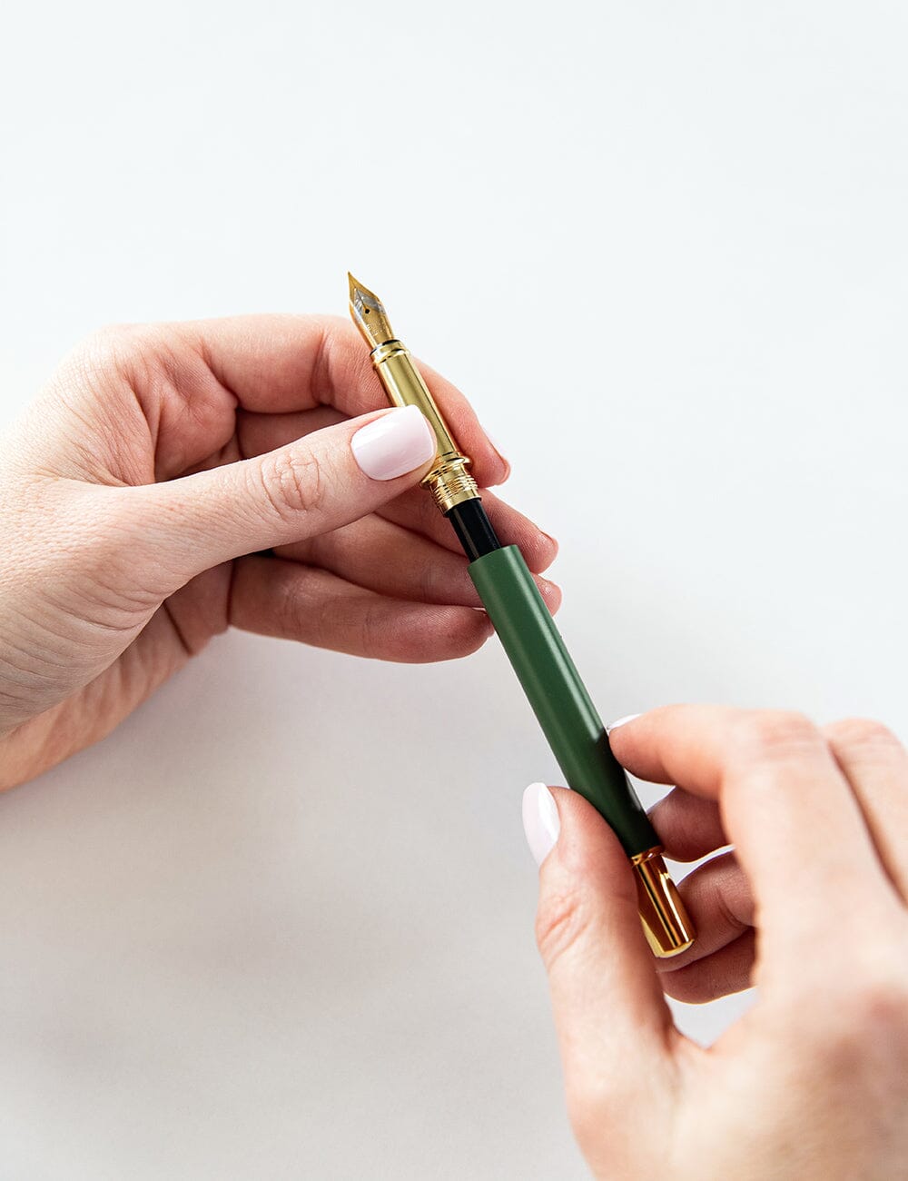 Green Fountain Pen (Boxed) Desktop Stationery Bespoke Letterpress