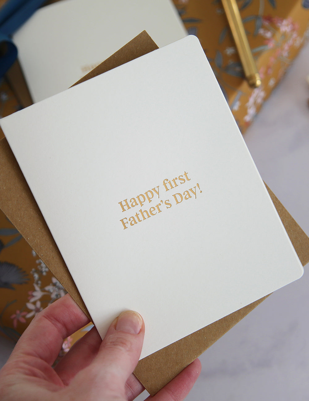 Happy First Father's Day! Greeting Cards Bespoke Letterpress