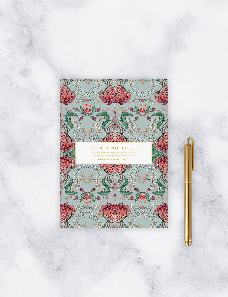 Pocket Notebook - Kaleidoflora (Blank) Notebooks Bespoke Letterpress 