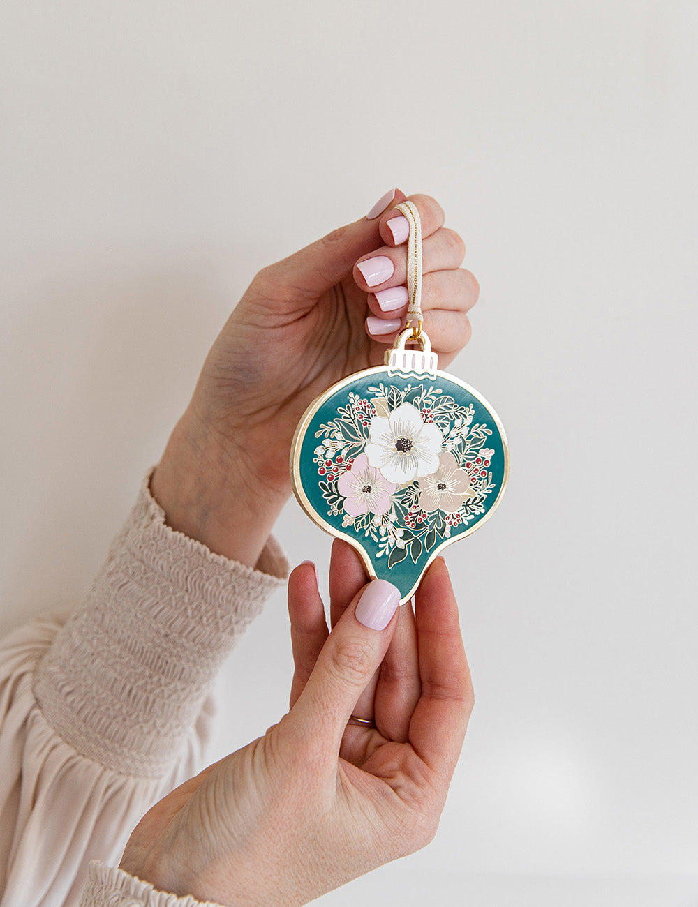 Ornament Green Bauble Christmas Ornaments Bespoke Letterpress