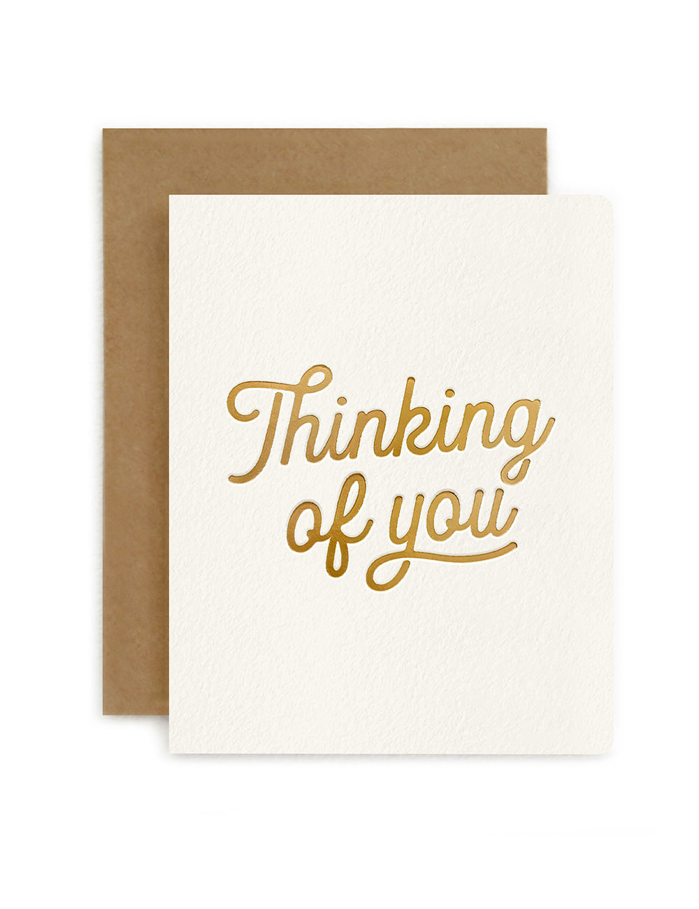 Petite Card - Thinking of You Greeting Cards Bespoke Letterpress