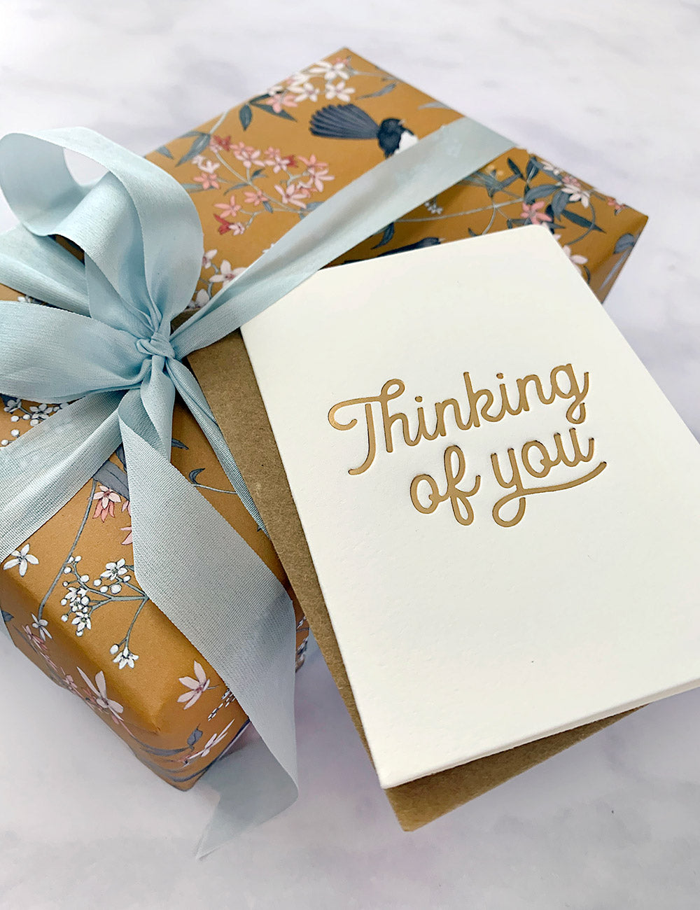 Petite Card - Thinking of You Greeting Cards Bespoke Letterpress