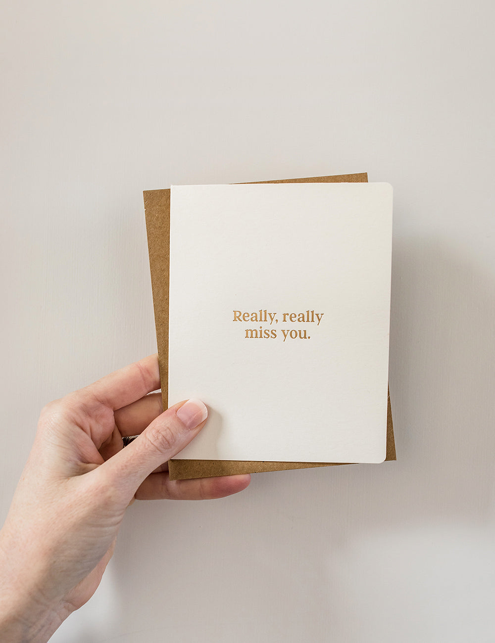 Really, really miss you Greeting Cards Bespoke Letterpress