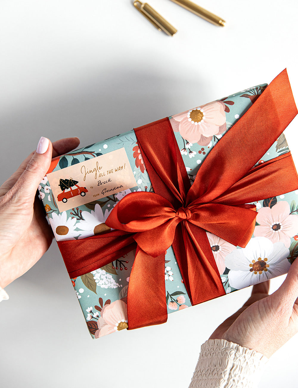 Copper Silk Ribbon - 3 metres Silk Ribbon Bespoke Letterpress