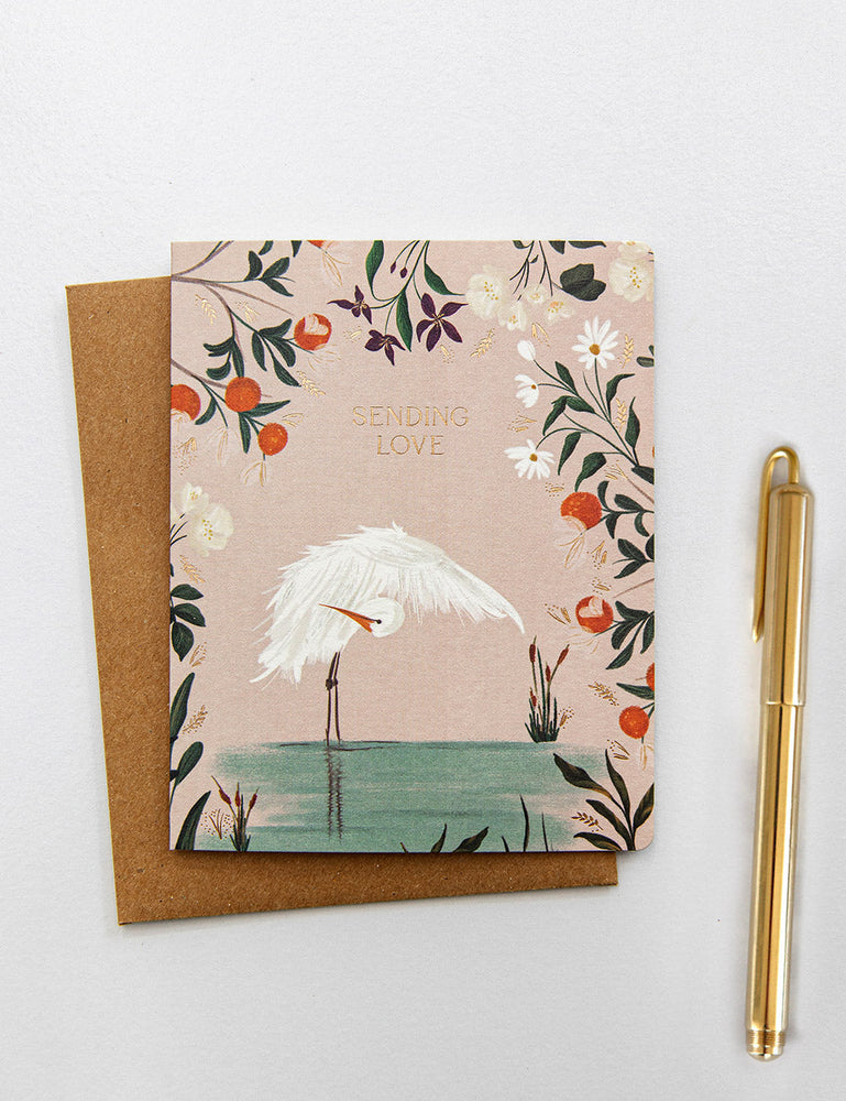 Sending Love Greeting Cards Bespoke Letterpress 