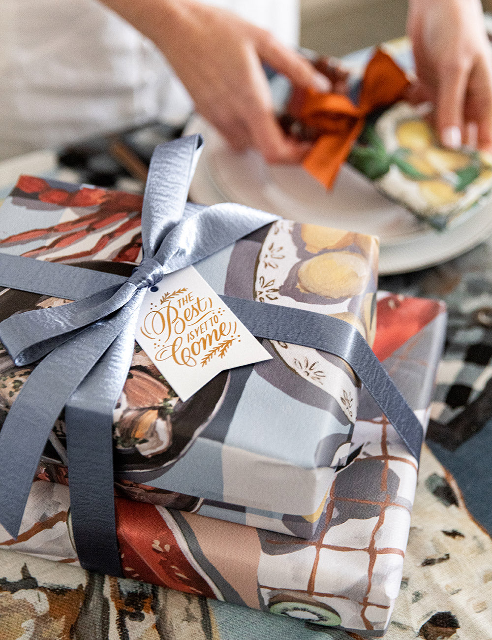 Summer Picnic / Crab & Squid 6pk Gift Wrap Gift Wrap Bespoke Letterpress