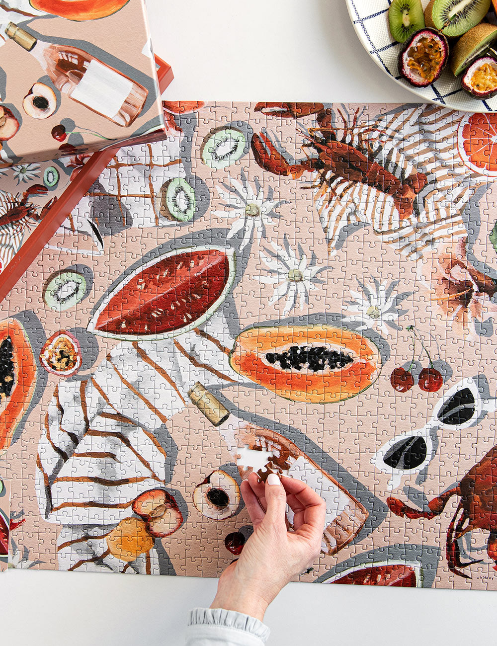The Summer Picnic 1000pc Puzzle puzzle Bespoke Letterpress