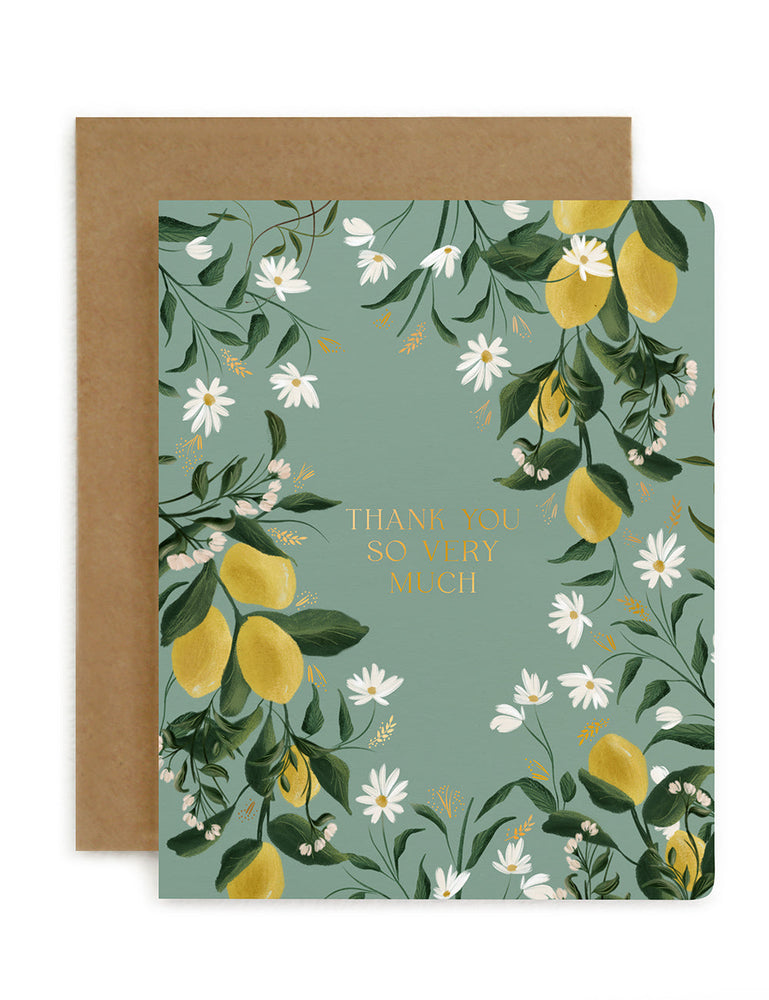 Thank you so very much Greeting Cards Bespoke Letterpress 