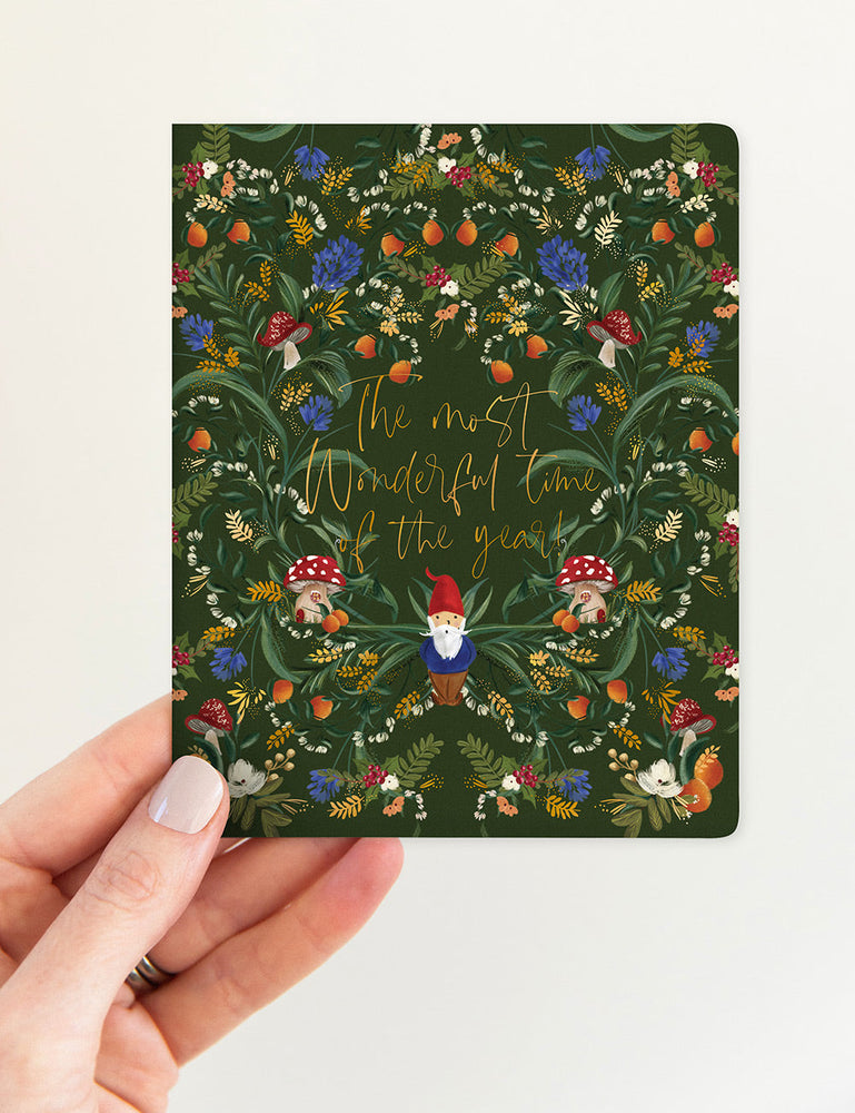 The most wonderful time of the year (Gnome) Greeting Cards Bespoke Letterpress 