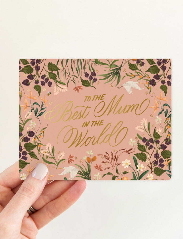 To The Best Mum In The World Greeting Cards Bespoke Letterpress 