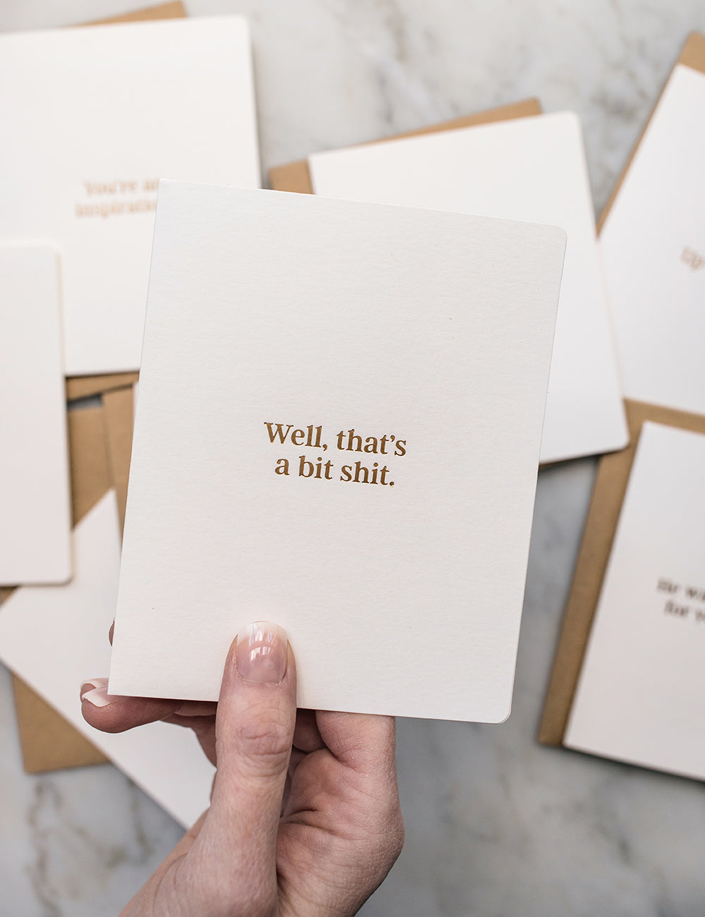 Well, thats a bit shit. Greeting Cards Bespoke Letterpress