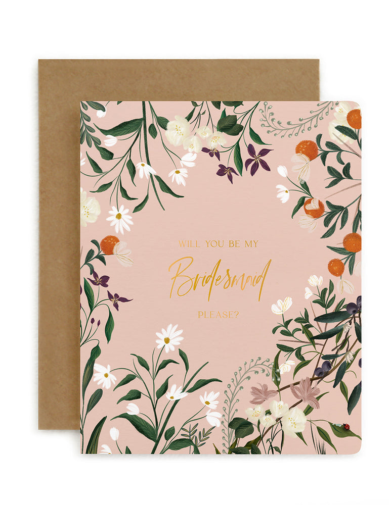 Will you be my bridesmaid please Greeting Card