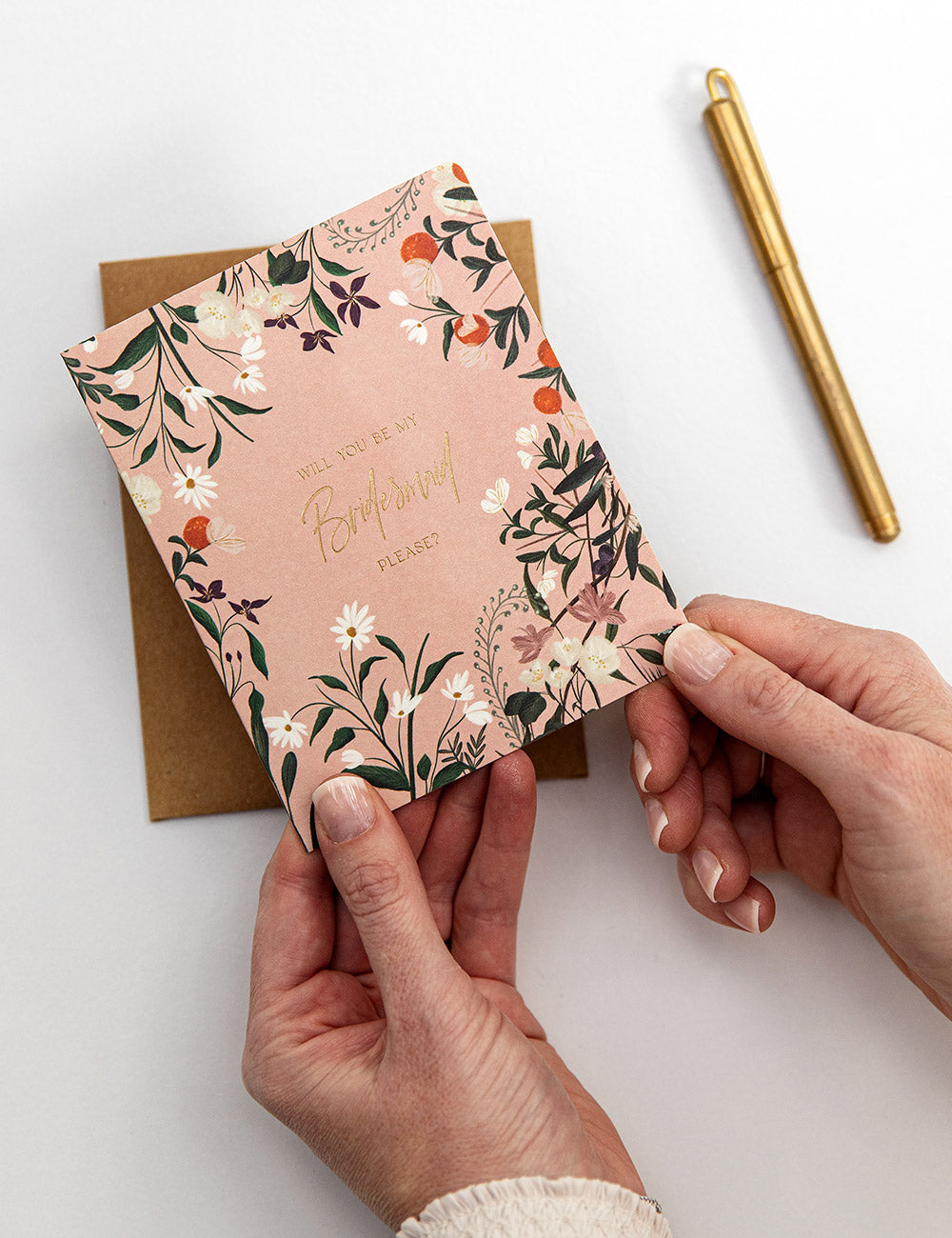 Will you be my bridesmaid please Greeting Cards Bespoke Letterpress