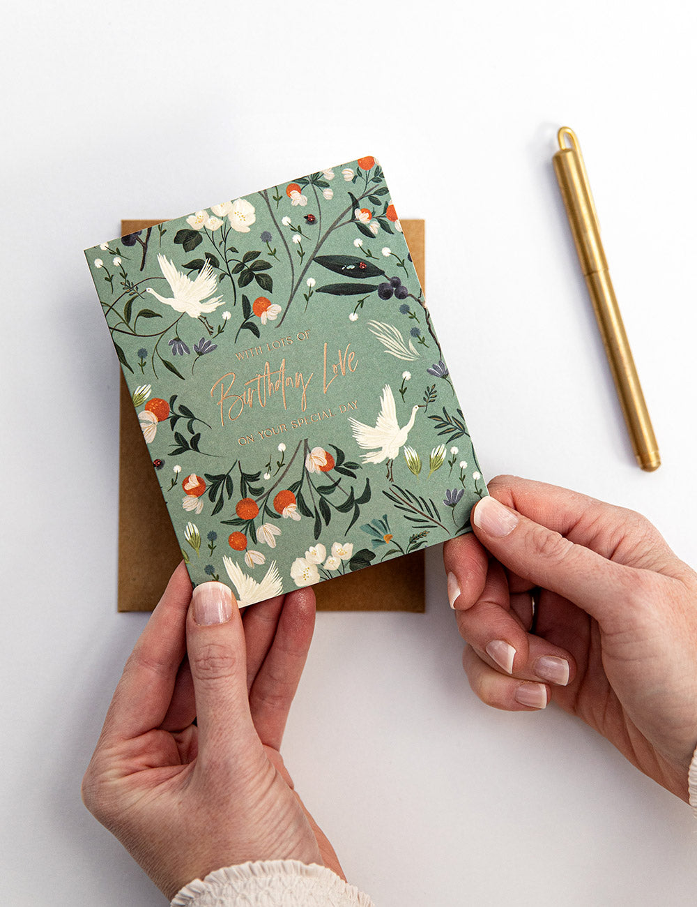 With lots of Birthday Love on your special day Greeting Cards Bespoke Letterpress