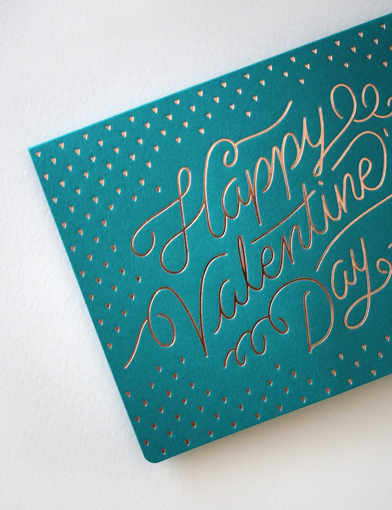Happy Valentine's Day Greeting Cards Bespoke Letterpress 