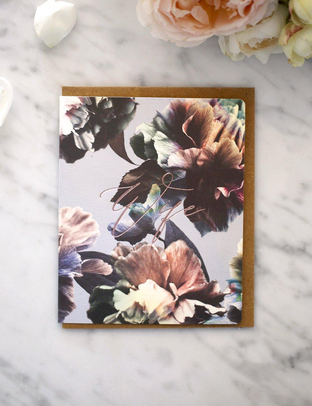 Wife Greeting Cards Bespoke Letterpress