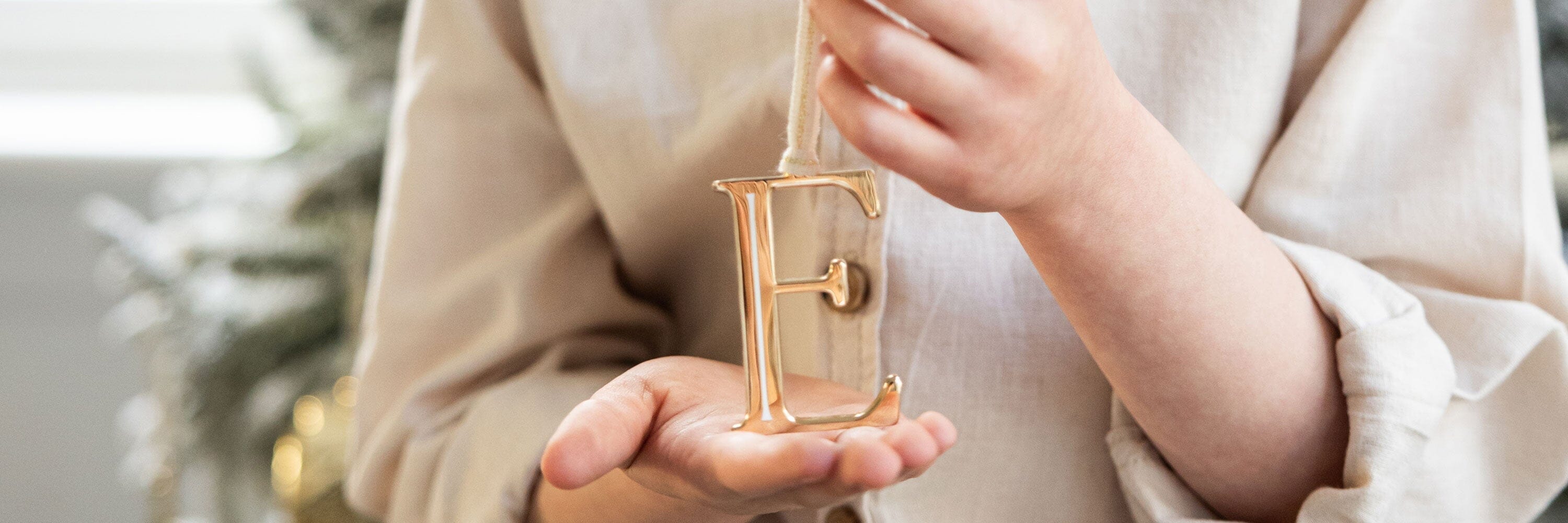 Enamel Alphabet Ornaments