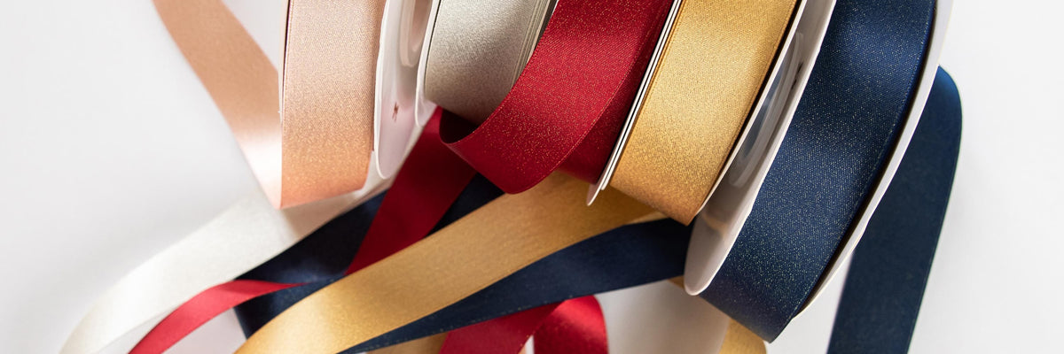 Shimmer Ribbon for Gift Wrapping | Bespoke Letterpress
