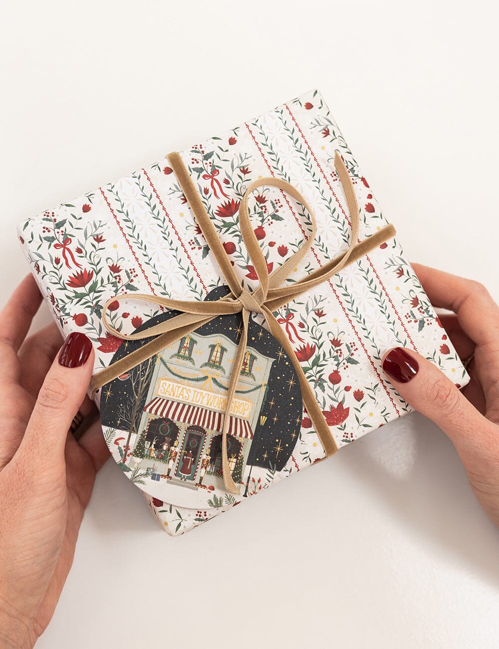 12pk Gift Tag "The Christmas Village Tags" (Bauble) Gift Tags Bespoke Letterpress 