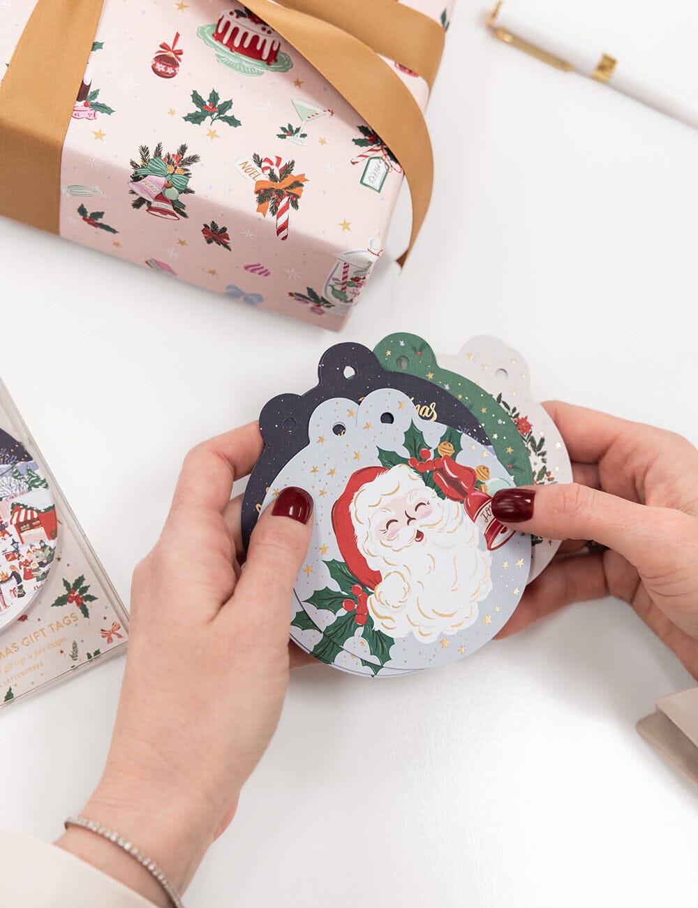 12 Pack Bauble Gift Tag - Season of Joy