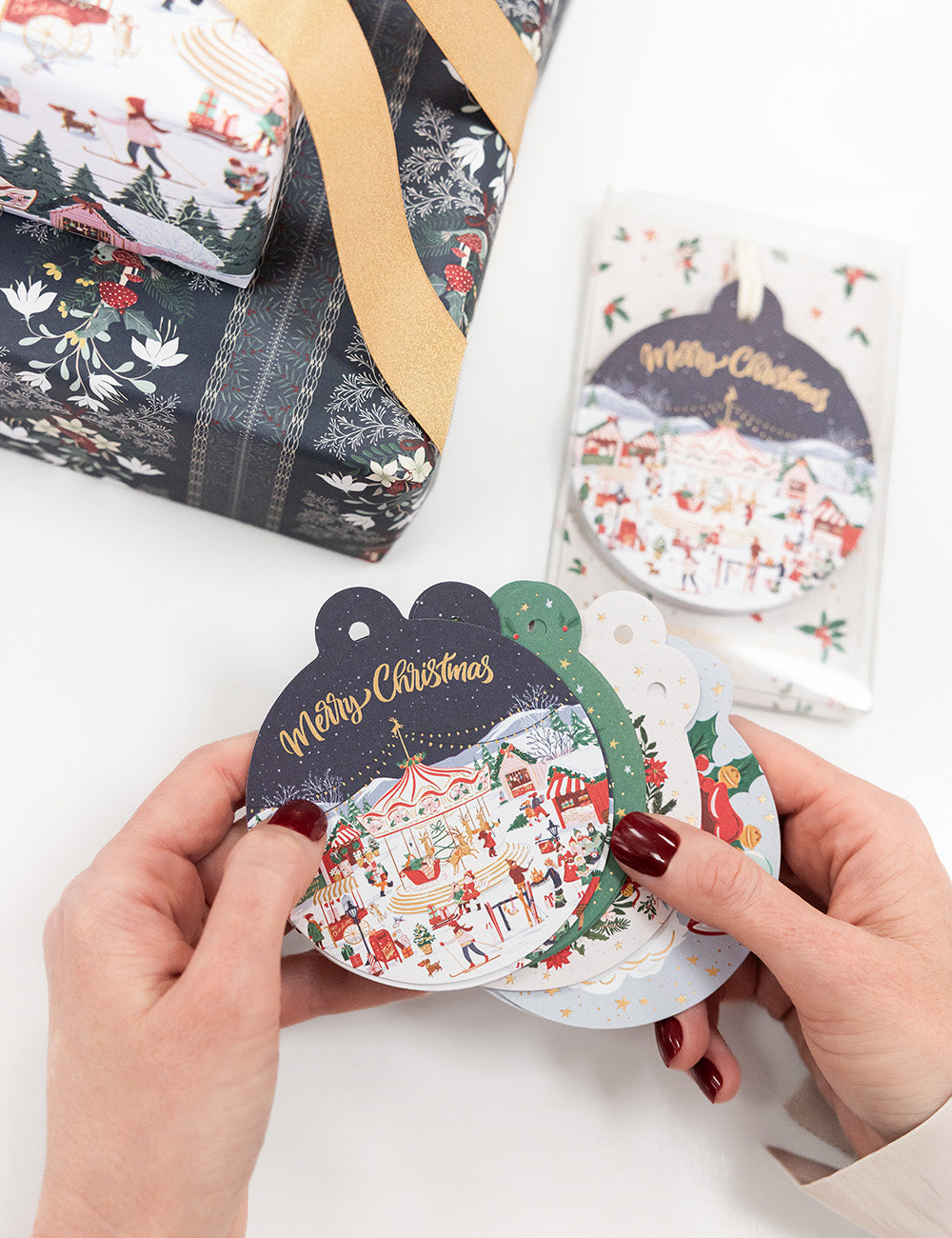 12 Pack Bauble Gift Tag - Season of Joy