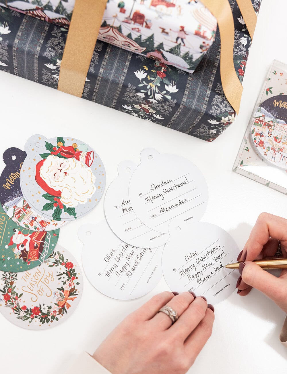 12 Pack Bauble Gift Tag - Season of Joy