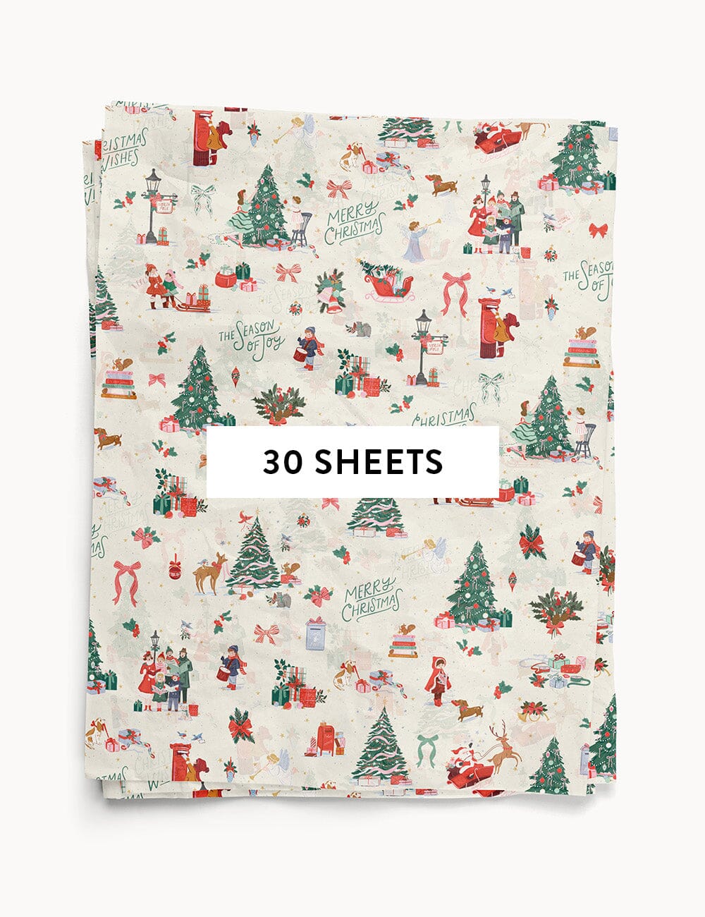 30pk Tissue Paper - Season of Joy Tissue Paper Bespoke Letterpress 