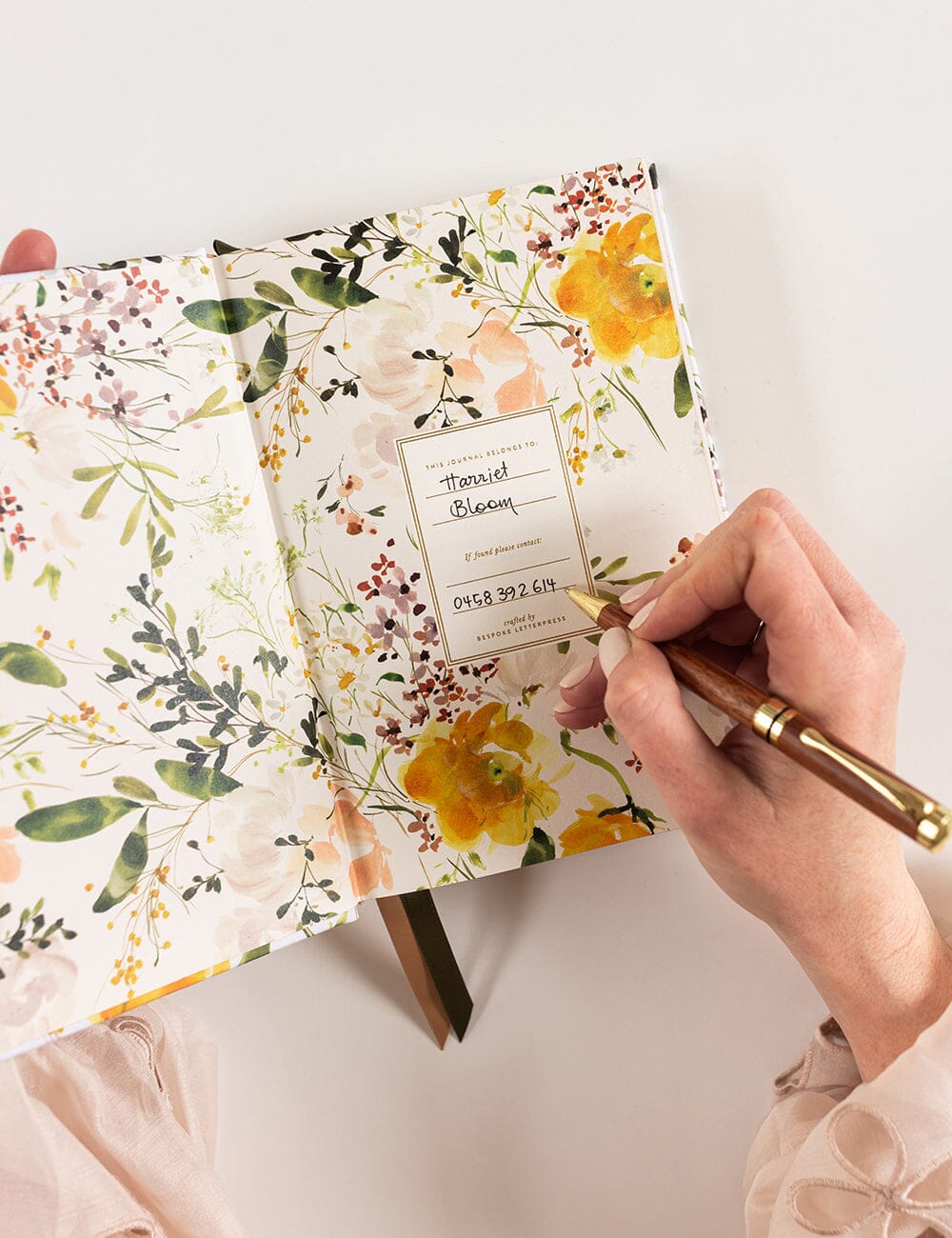 Ranunculus 5 Year Journal Journals Bespoke Letterpress 