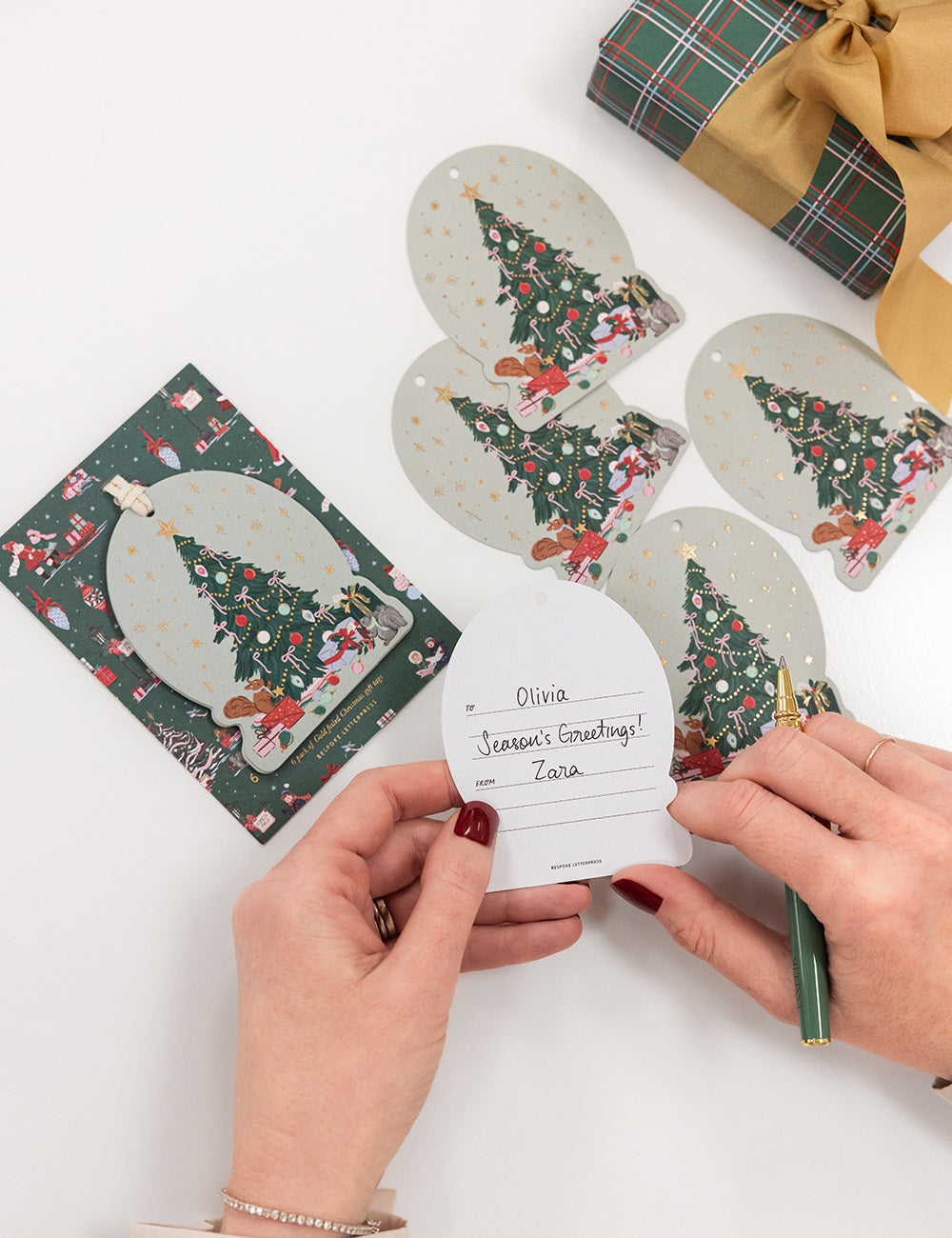 6pk Christmas Gift Tags Christmas Tree
