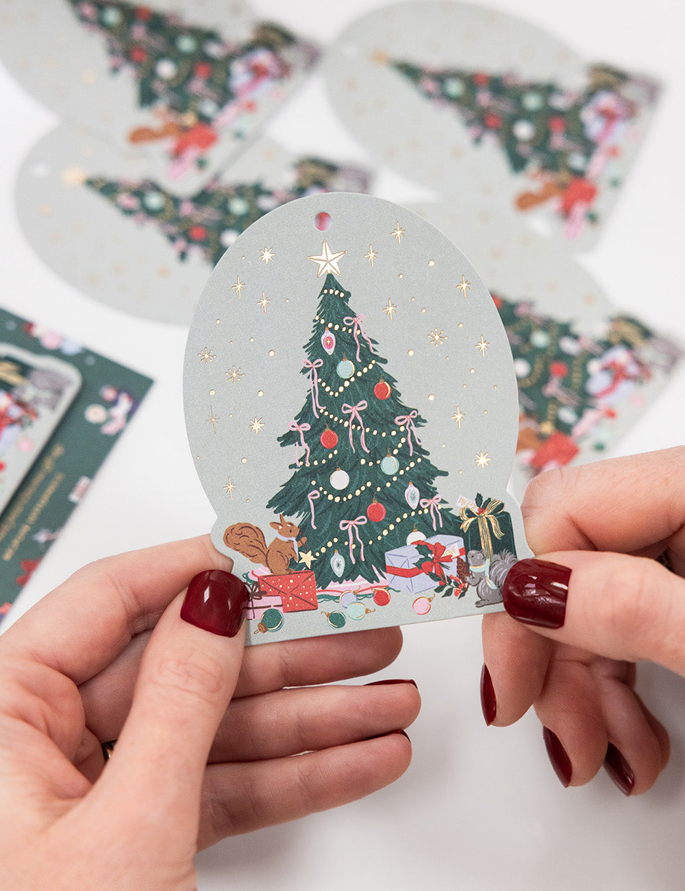 6pk Christmas Gift Tags Christmas Tree
