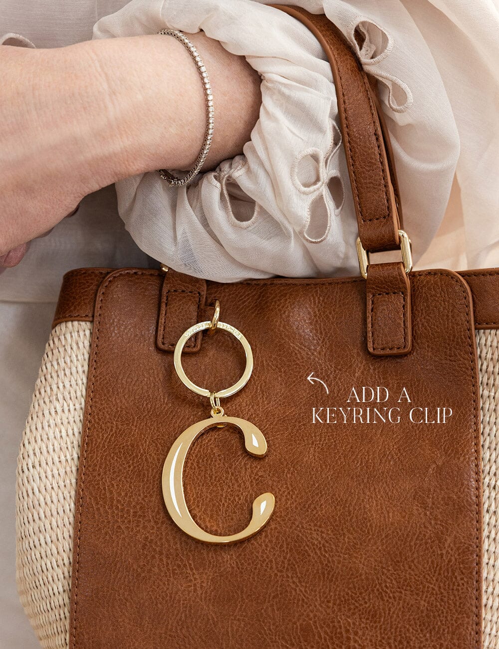 C - Fine Enamel Alphabet Ornament