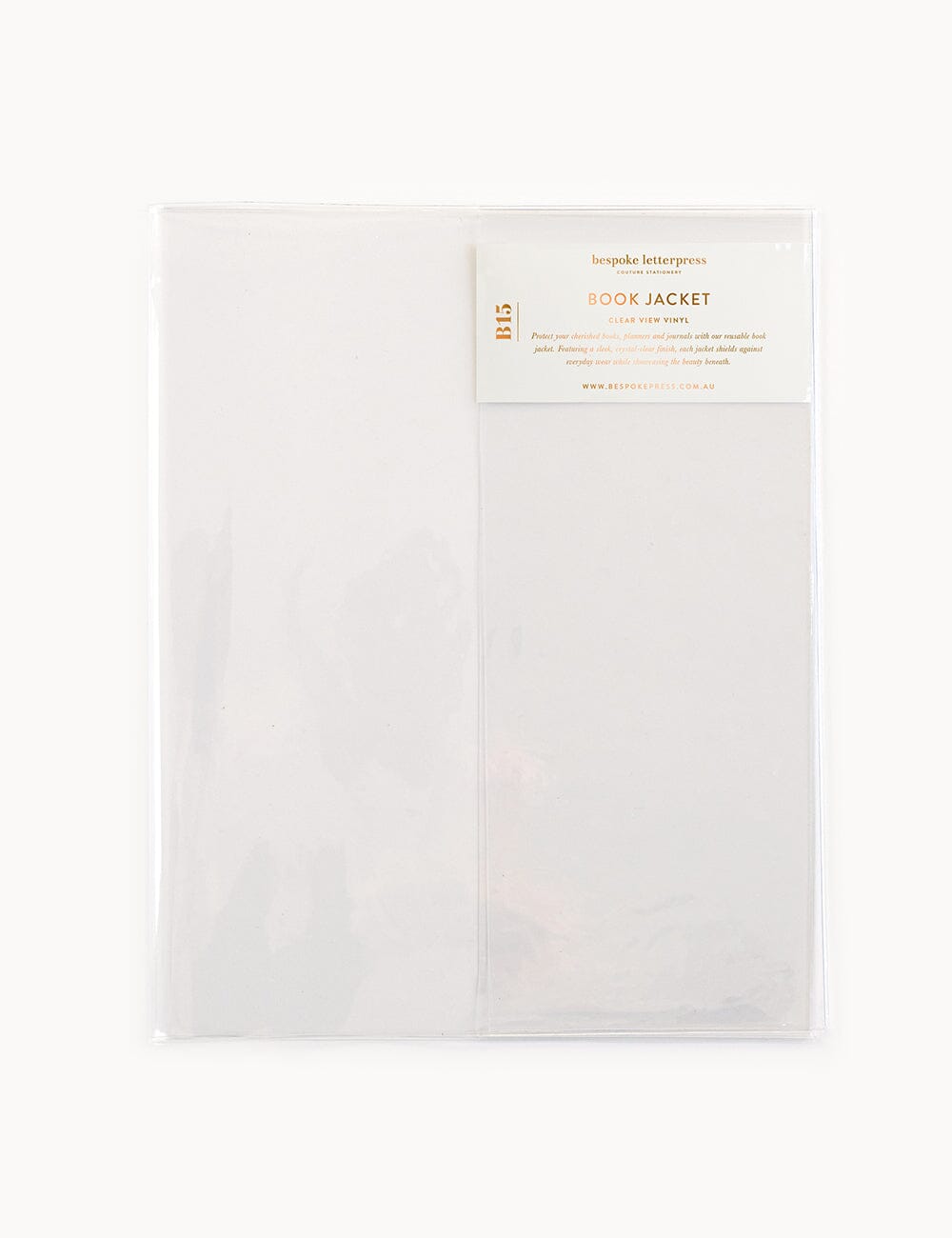 B15 Protective Book Jacket Stationery Bespoke Letterpress 