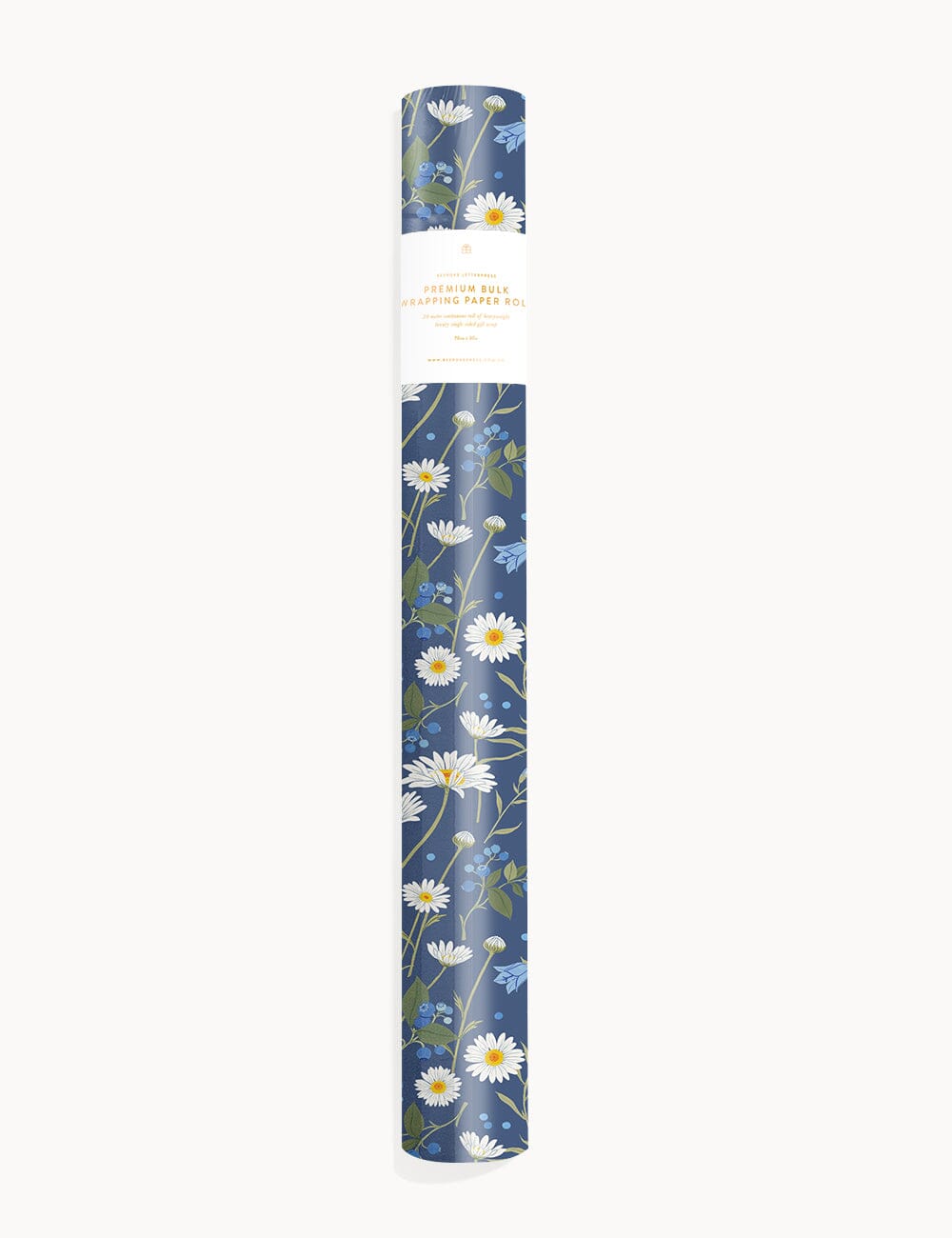 Gift Wrap Roll 30m - Daisies Gift Wrapping Bespoke Letterpress 