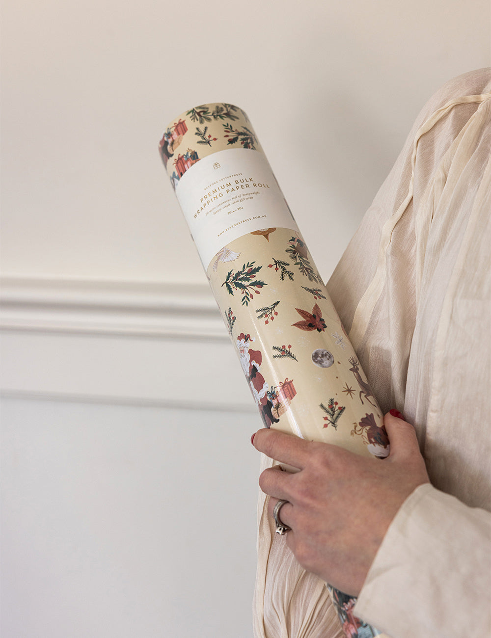 Gift Wrap Roll - Jolly Santa