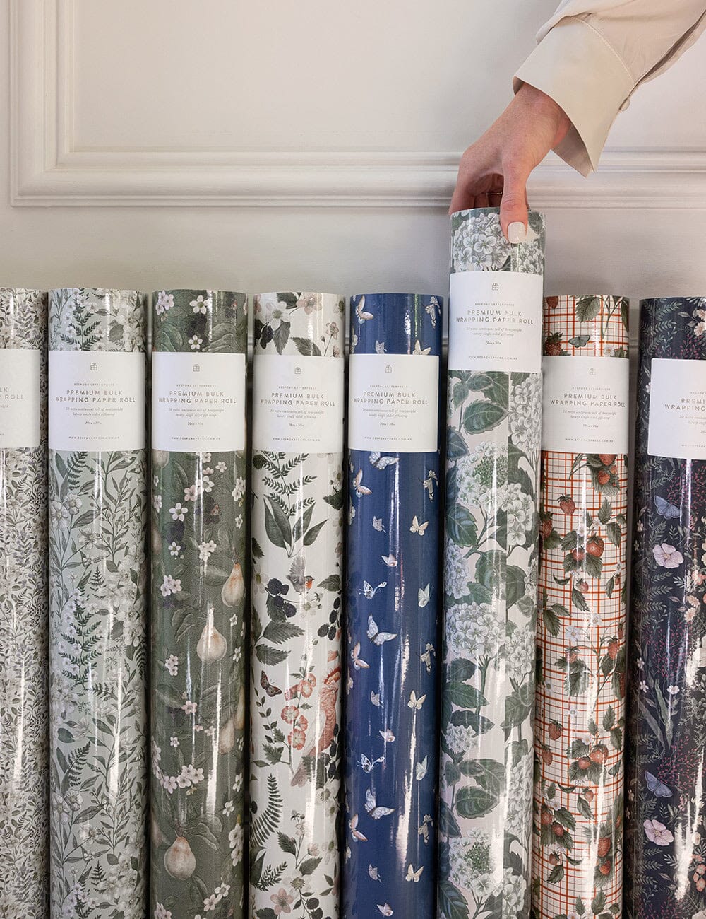 Gift Wrap Roll 30m - Hydrangea