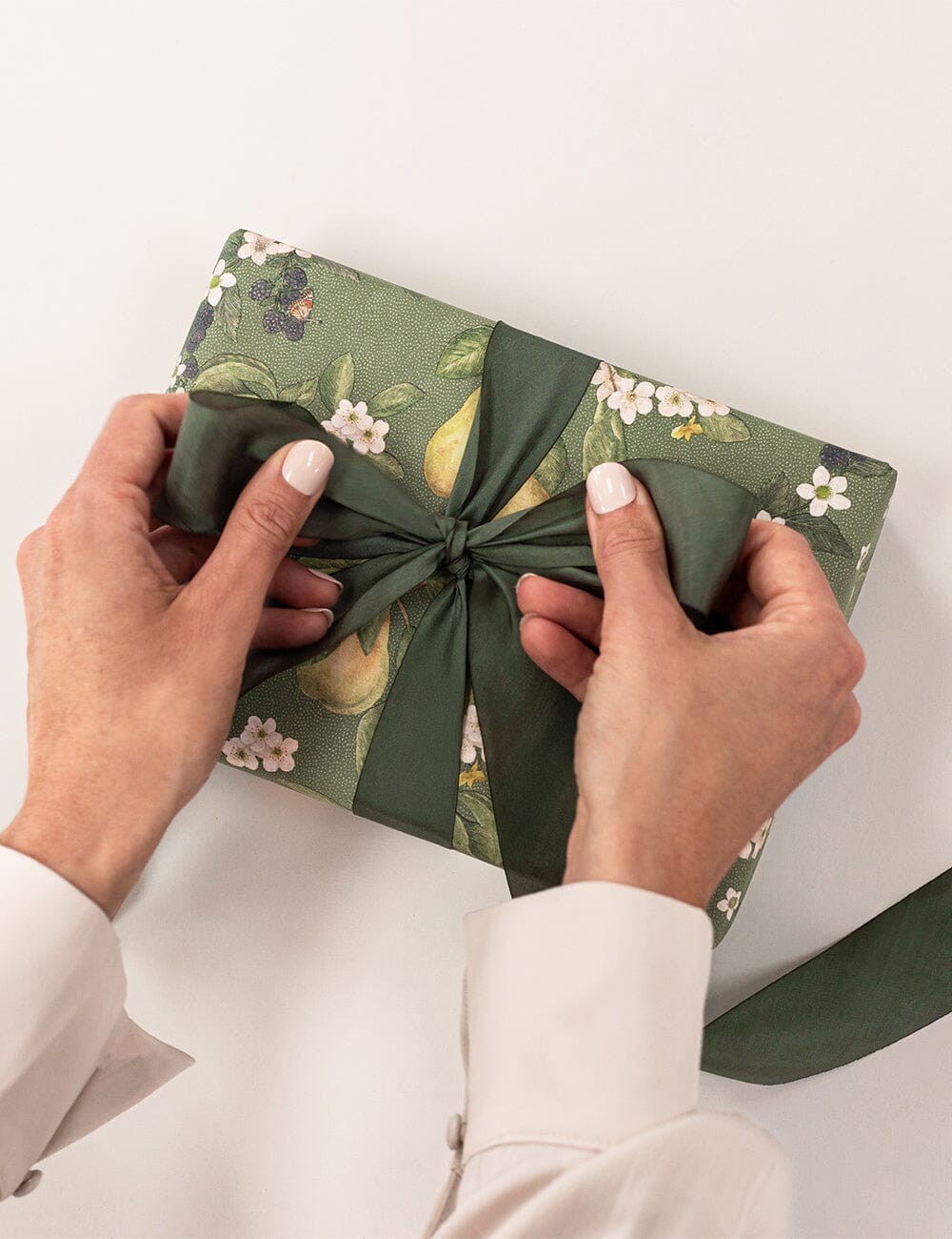 Gift Wrap Roll 30m - Pears Gift Wrapping Bespoke Letterpress 