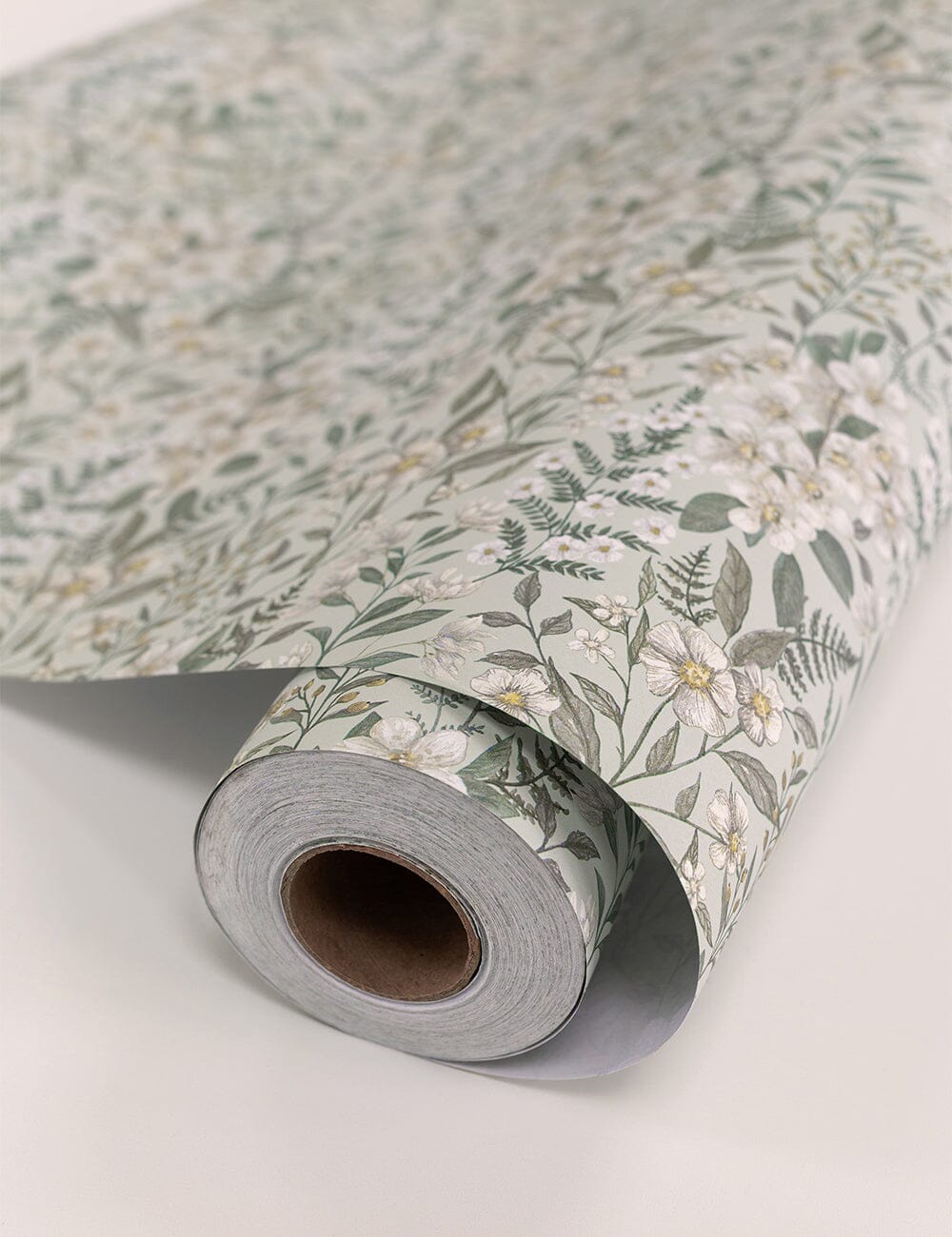 Gift Wrap Roll 30m - Ivory Garden