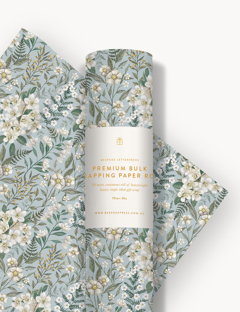 Gift Wrap Roll - Ivory Garden