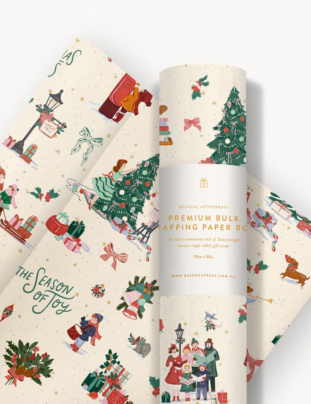 Gift Wrap 30m Roll - Season of Joy