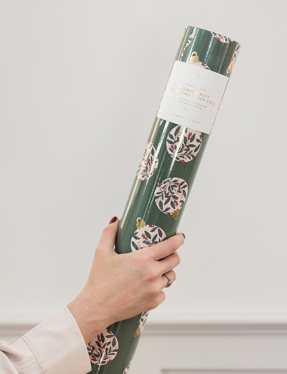 Gift Wrap 30m Roll - Christmas Ornaments